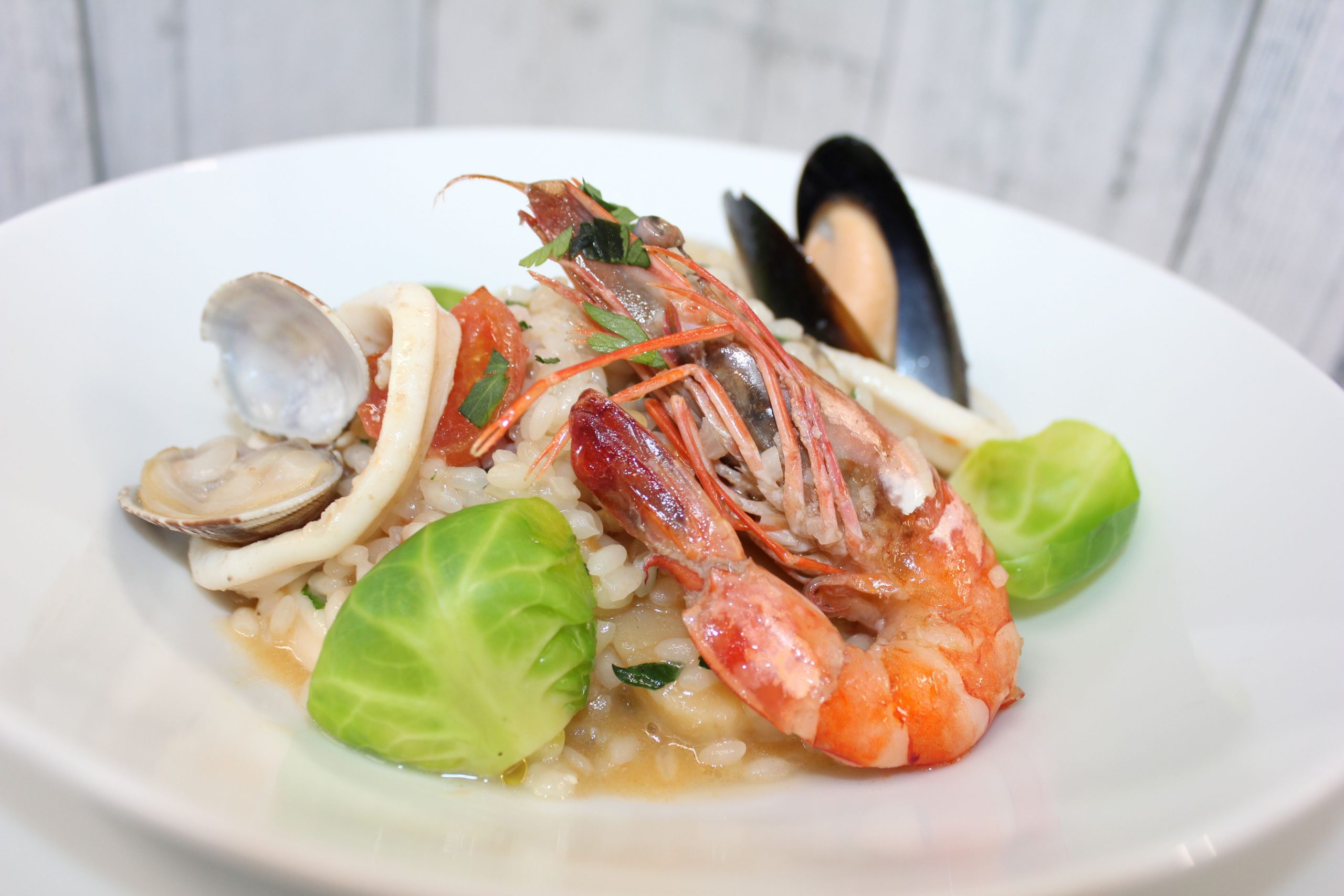 シーフードリゾット